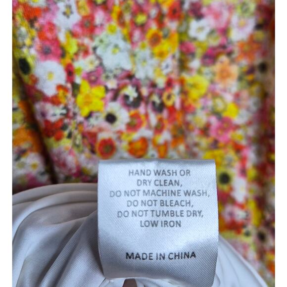 Hutch Anthropologie Jolie Floral Mermaid Midi Dress Sweetheart Neck Small S - Picture 9 of 9